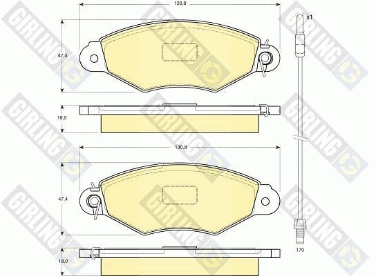 Brake Kit, disc brake (6411714)