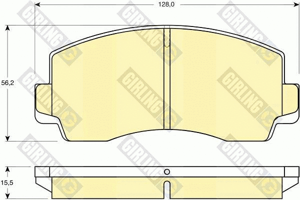 Brake Pad Set, disc brake (6108289)