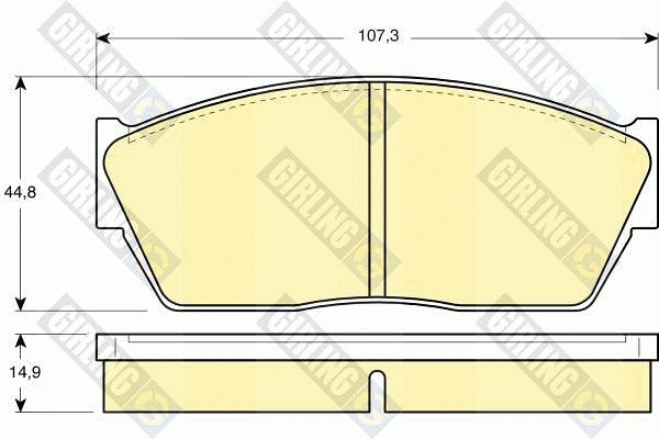 Brake Pad Set, disc brake (6102849)
