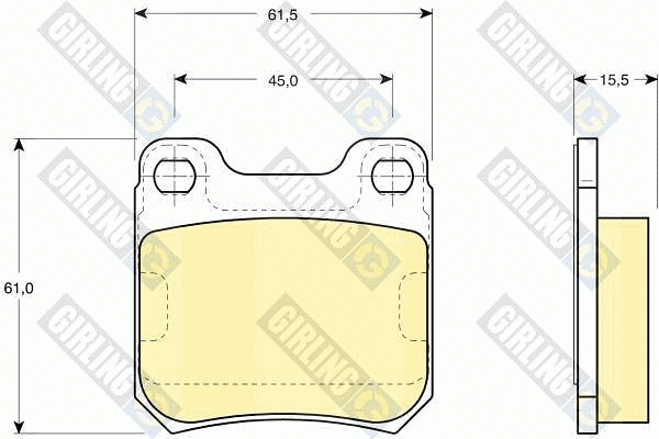 Brake Pad Set, disc brake (6109152)