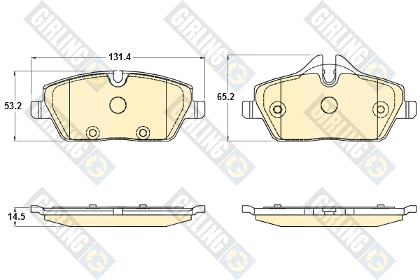 Brake Pad Set, disc brake (6120381)