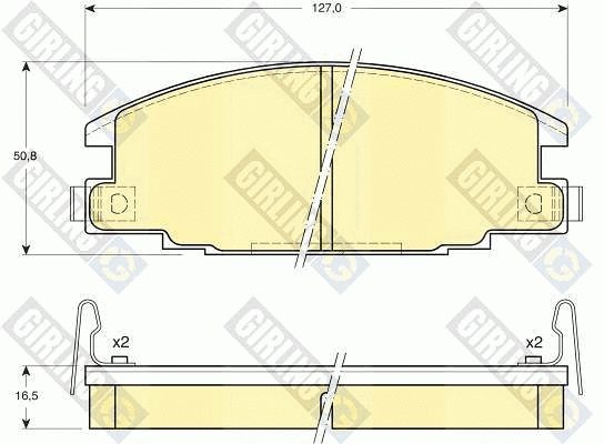Brake Pad Set, disc brake (6108709)