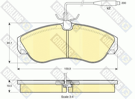 Brake Pad Set, disc brake (6111061)
