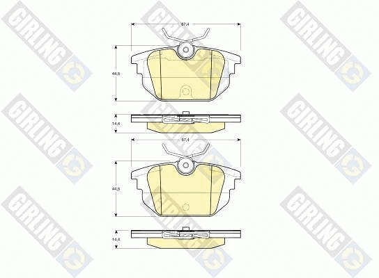 Brake Pad Set, disc brake (6113331)