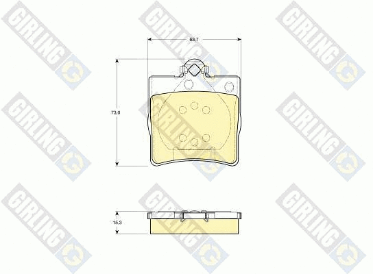 Brake Pad Set, disc brake (6113352)