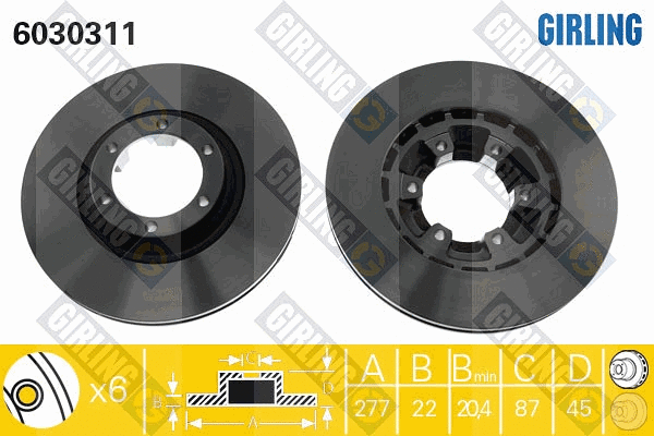 Brake Disc (6030311)
