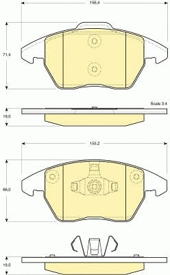Brake Kit, disc brake (6411472)