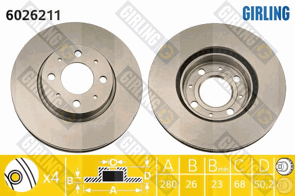 Brake Disc (6026211)