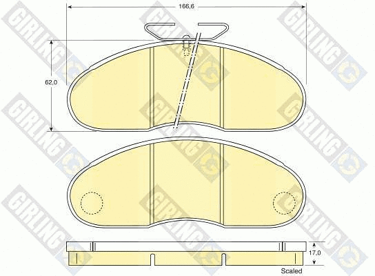 Brake Pad Set, disc brake (6109483)