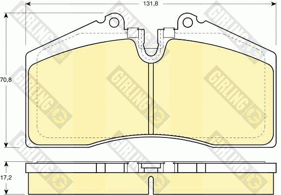 Brake Pad Set, disc brake (6109662)