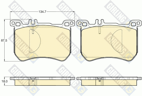 Brake Pad Set, disc brake (6120133)