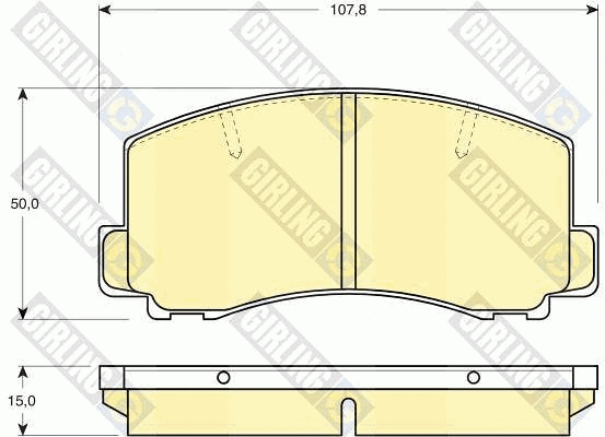Brake Pad Set, disc brake (6103129)