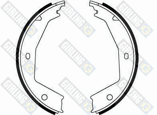 Brake Shoe Set, parking brake (5186682)