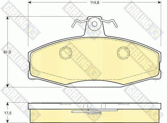 Brake Pad Set, disc brake (6112801)
