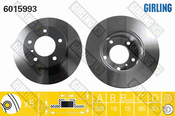 Brake Disc (6015993)