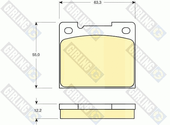 Brake Pad Set, disc brake (6110661)