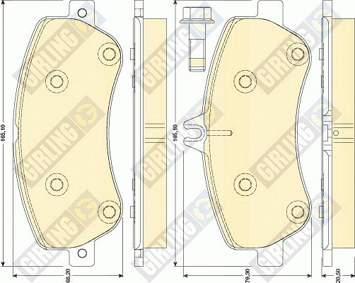 Brake Pad Set, disc brake (6117984)
