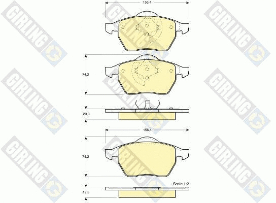 Brake Pad Set, disc brake (6113762)