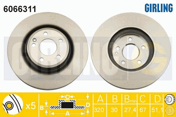 Brake Disc (6066311)