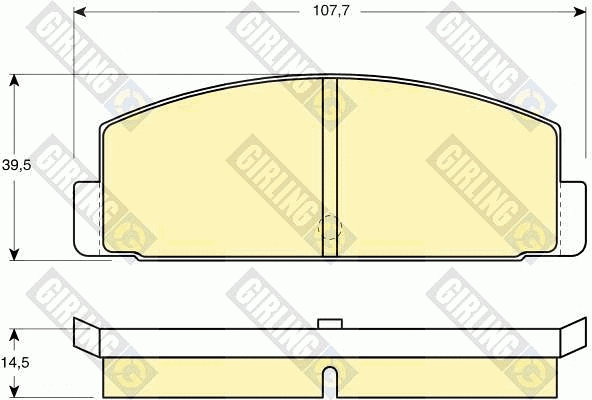 Brake Pad Set, disc brake (6101849)