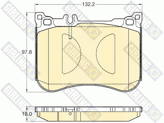 Brake Pad Set, disc brake (6120195)