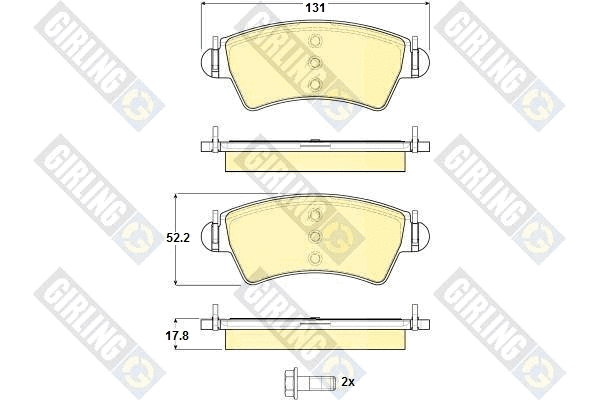 Brake Pad Set, disc brake (6115014)