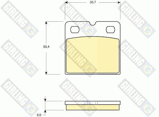Brake Pad Set, disc parking brake (6116419)