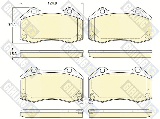Brake Pad Set, disc brake (6119796)