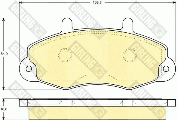 Brake Pad Set, disc brake (6110844)