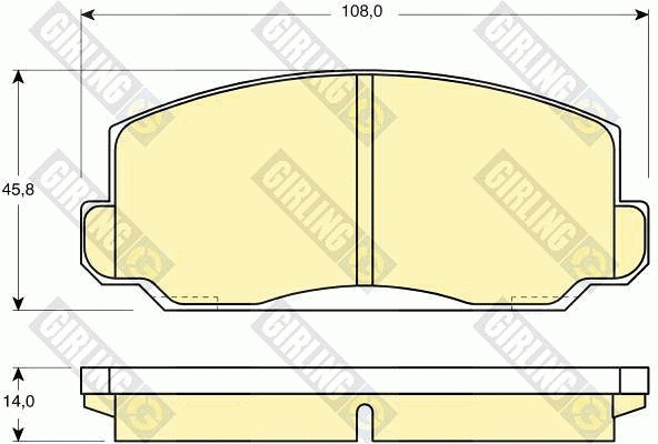 Brake Pad Set, disc brake (6101759)
