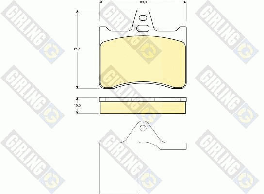 Brake Pad Set, disc brake (6112849)