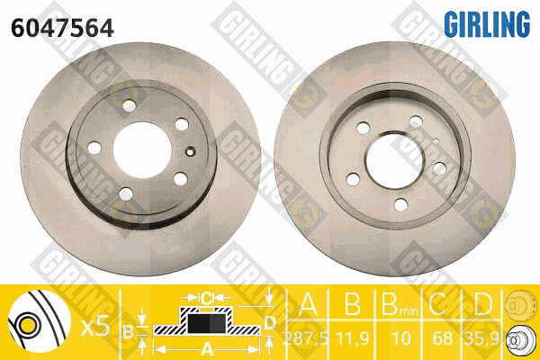 Brake Disc (6047564)