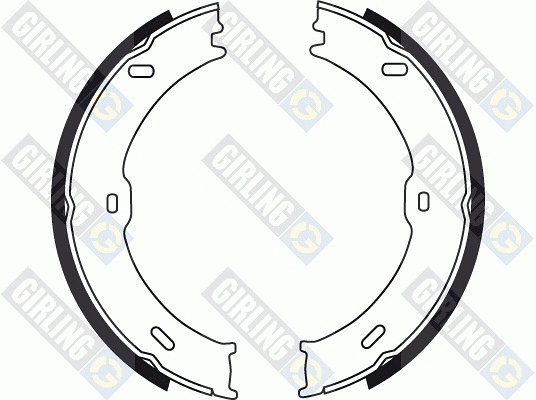 Brake Shoe Set, parking brake