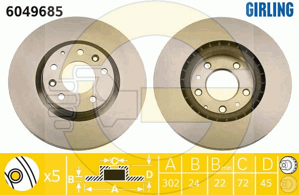 Brake Disc (6049685)