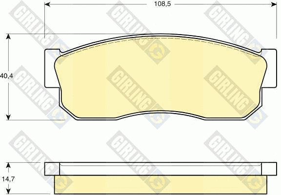 Brake Pad Set, disc brake (6109889)