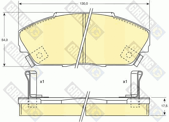 Brake Pad Set, disc brake (6107339)