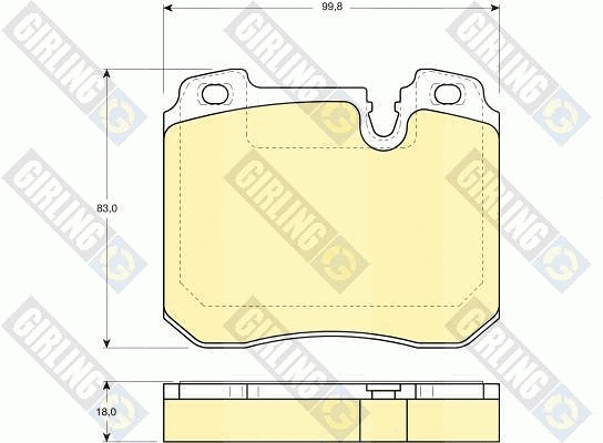 Brake Pad Set, disc brake (6111612)
