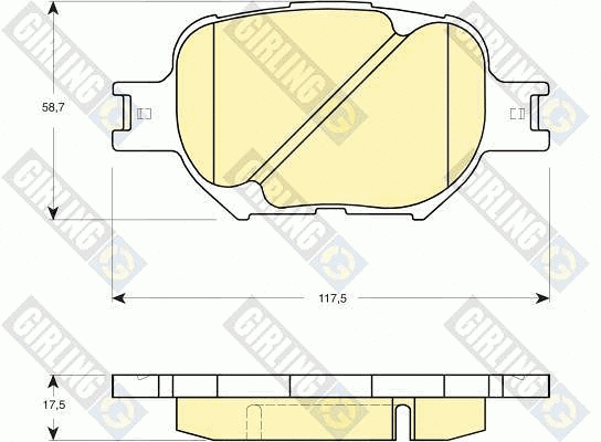 Brake Pad Set, disc brake (6133169)