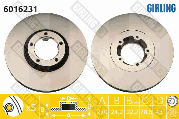 Brake Disc (6016231)
