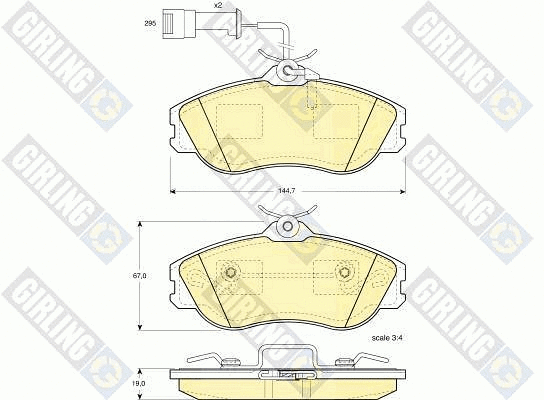 Brake Pad Set, disc brake (6108161)