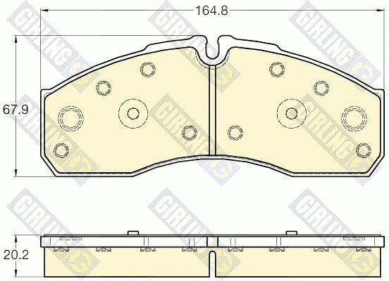 Brake Pad Set, disc brake (6135675)