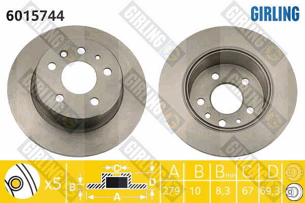 Brake Disc (6015744)
