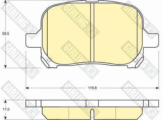Brake Pad Set, disc brake (6131529)