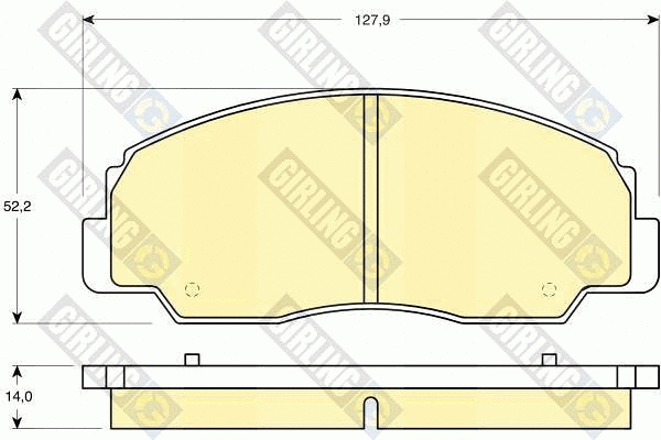 Brake Pad Set, disc brake (6111349)