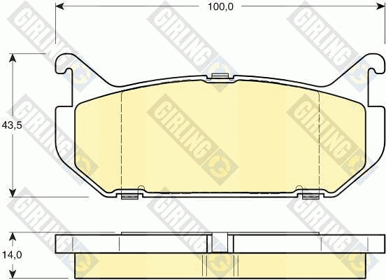 Brake Pad Set, disc brake (6111409)