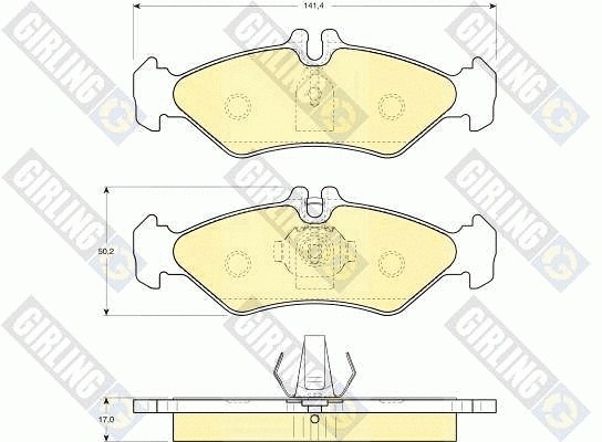 Brake Pad Set, disc brake (6112622)