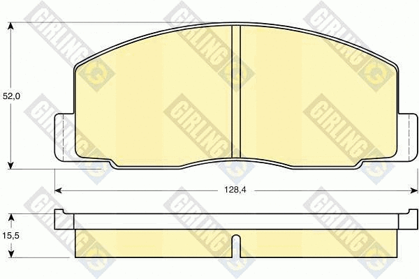 Brake Pad Set, disc brake (6103889)