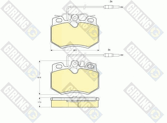 Brake Pad Set, disc brake (6107901)