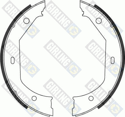 Brake Shoe Set, parking brake (5186569)