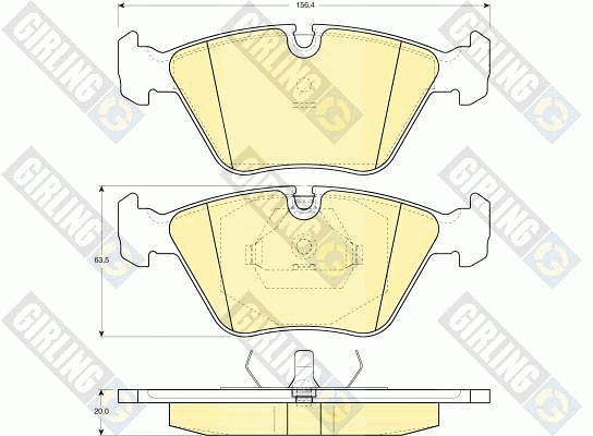 Brake Pad Set, disc brake (6109162)
